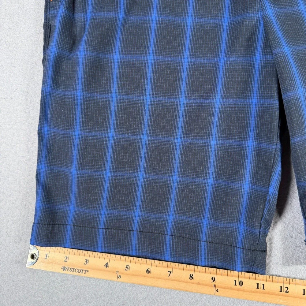 Tommy Bahama Paradise Tech‎ Mens Blue Plaid Performance Shorts Size 33 34x9